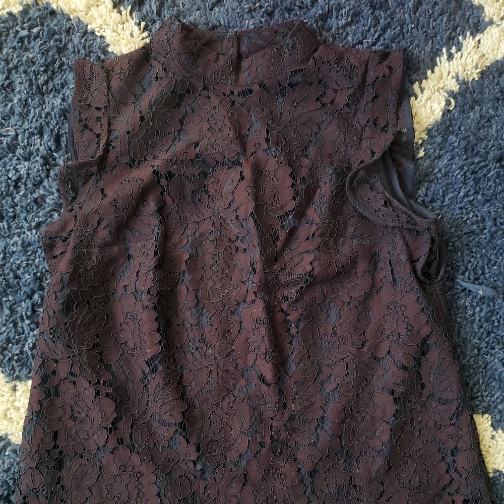 Banana Republic Purple Lace Blouse
